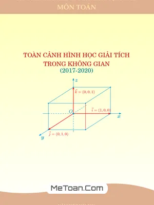 Tổng quan hình học giải tích không gian trong đề thi THPT Quốc gia môn Toán (2017 - 2020)