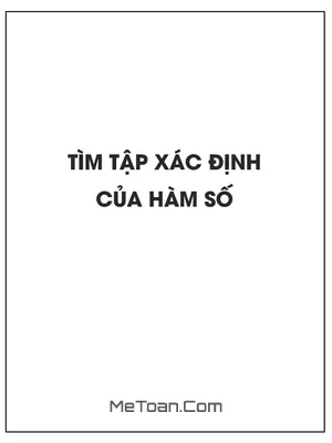 Tìm tập xác định của hàm số