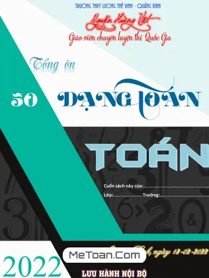 Tổng Ôn 50 Dạng Toán Kỳ Thi Tốt Nghiệp THPT Môn Toán