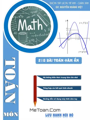 218 Bài Toán Trắc Nghiệm Hàm Ẩn Lớp 12 Có Đáp Án và Lời Giải