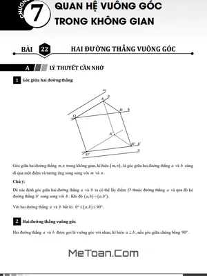 Toán 11 KNTTVCS: Chuyên đề Quan Hệ Vuông Góc Trong Không Gian (Phan Nhật Linh)