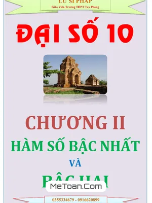 Tài Liệu Học Tập Hàm Số Bậc Nhất Và Bậc Hai - Lư Sĩ Pháp