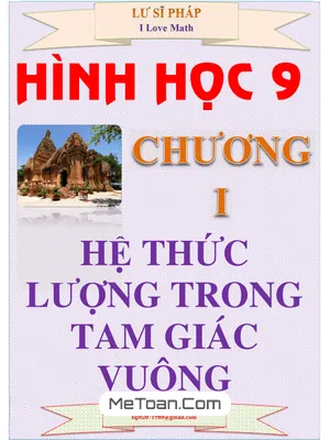 Chuyên Đề Hệ Thức Lượng Trong Tam Giác Vuông - Lư Sĩ Pháp - Tài Liệu Ôn Thi Vào 10