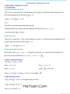 Chuyên Đề Toán Thực Tế Giới Hạn Và Hàm Số Liên Tục Toán 11