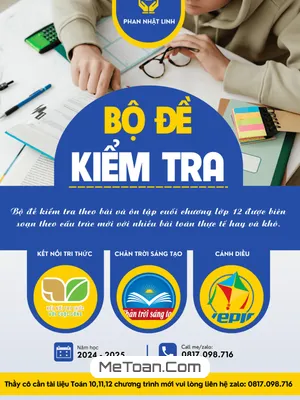 Bộ Đề Kiểm Tra Theo Bài Học Môn Toán 12 Chương Trình Mới (Tập 2)