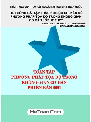 Phương Pháp Tọa Độ Trong Không Gian Cơ Bản Lớp 12: Hệ Thống Bài Tập Trắc Nghiệm