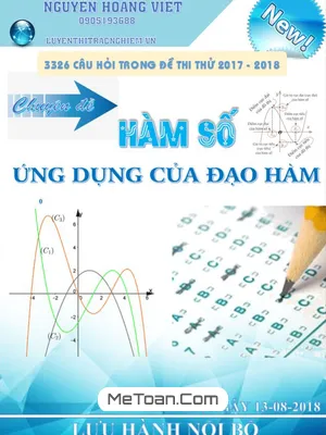 Tuyển tập 3326 câu trắc nghiệm chuyên đề hàm số trong đề thi thử Toán năm học 2017 - 2018