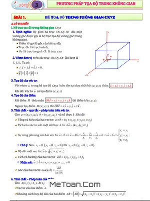 Bài Tập Phương Pháp Tọa Độ Trong Không Gian Oxyz - Diệp Tuân