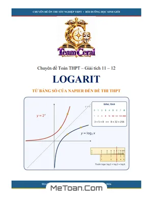 Chuyên đề Hàm Số Mũ và Logarit: Ôn Thi Tốt Nghiệp THPT & HSG Toán