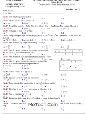 Đề thi thử THPT Quốc gia 2019 môn Toán sở GD&ĐT Hà Tĩnh