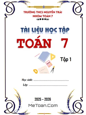 Trọn Bộ Đề Cương Ôn Tập Toán 7 Học Kì 1 Năm Học 2025 – 2026 (Chi Tiết)
