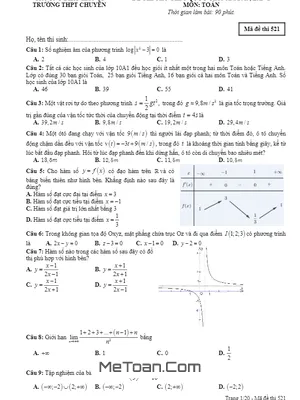 Đề thi thử Toán THPT Quốc gia 2019 lần 2 trường THPT chuyên ĐHSP Hà Nội
