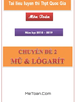 Chuyên Đề Lũy Thừa, Mũ Và Logarit - Lê Văn Đoàn