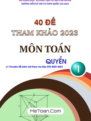 40 Đề Ôn Thi Tốt Nghiệp THPT Năm 2023 Môn Toán Có Đáp Án