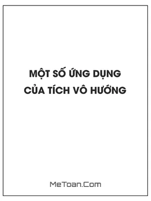 Một số ứng dụng của tích vô hướng