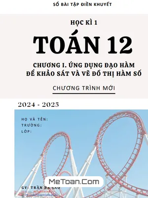 Các dạng bài tập ứng dụng đạo hàm để khảo sát và vẽ đồ thị hàm số - Trần Ba Sao