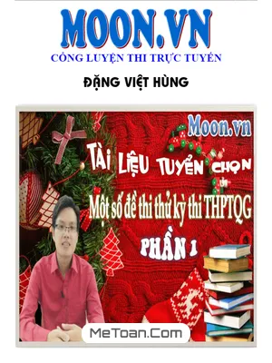 Trọn bộ 4 đề thi thử THPT Quốc gia 2016 môn Toán thầy Đặng Việt Hùng có lời giải chi tiết