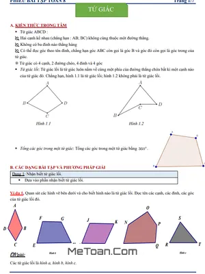 Tuyển tập bài tập Toán 8: Tứ giác (có lời giải)