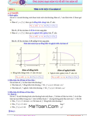 Bài Tập Tính Đơn Điệu Của Hàm Số - Diệp Tuân