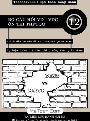 Tuyển Tập Câu Hỏi Vận Dụng - Vận Dụng Cao Trong Đề Thi Thử THPT QG Môn Toán - Trương Công Đạt