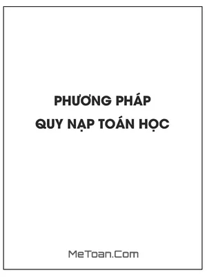 Phương pháp quy nạp toán học