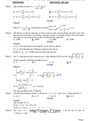 Đề thi học sinh giỏi tỉnh Toán THPT năm 2023 - 2024 Sở GD&ĐT Thanh Hóa