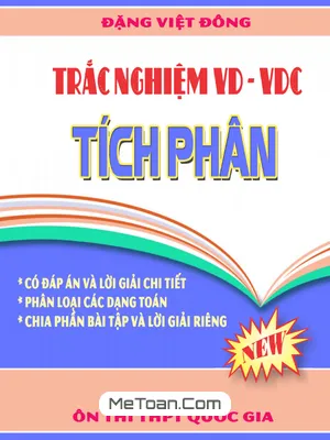 Trắc nghiệm VD – VDC Nguyên hàm, Tích phân và Ứng dụng – Đặng Việt Đông