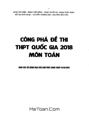 Công phá đề thi THPT Quốc gia 2018 môn Toán